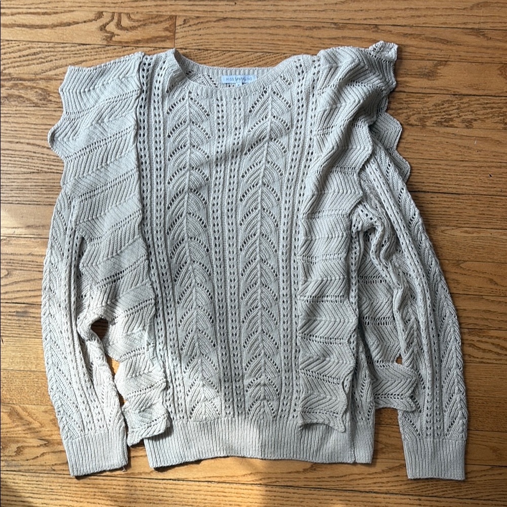 Cream Cable Knit Sweater